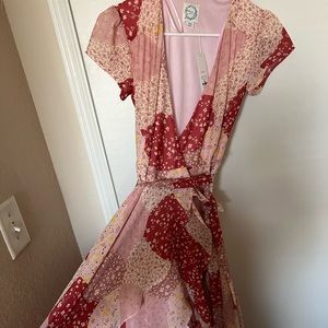 Pink Wrap Around Dress